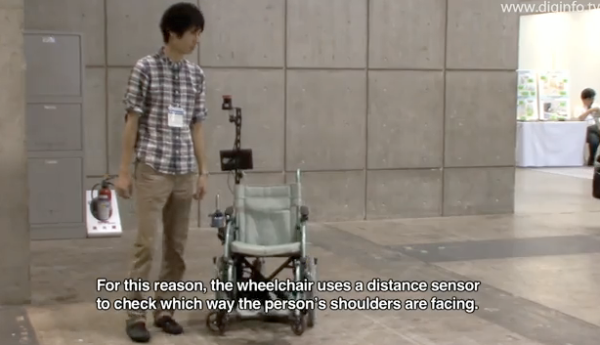 Robotic Wheelchair Follows Humans