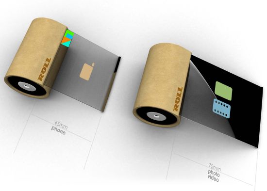 Rollphone Cell Phone Concept Brings A revolution In The Cell Phone Industry (1)