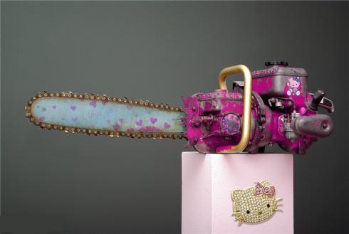 hello kitty chainsaw design image