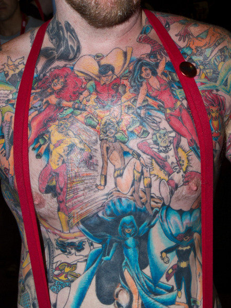 Superhero Tattoo Bares All