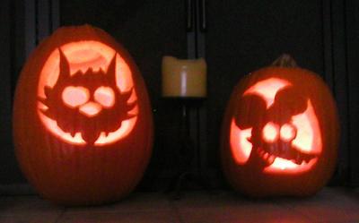 pumpkin carvings the simpsons itchy and scratchy 1