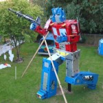 optimus prime transformers life sizes statue halloween