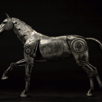 metallic horse