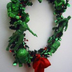 star wars characters christmas wreath design