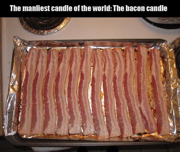 bacon candle