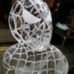 spiderman ice sculpture
