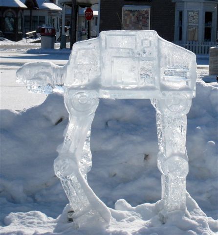 star wars ice sculptures r2d2 proncess leia c3po 1