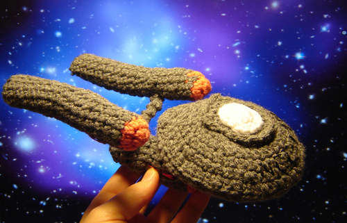 Crocheted Starship Enterprise 2