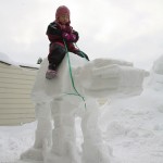 Imperial AT-AT Snow Sculpture