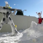 Valkyrie Snow Sculpture
