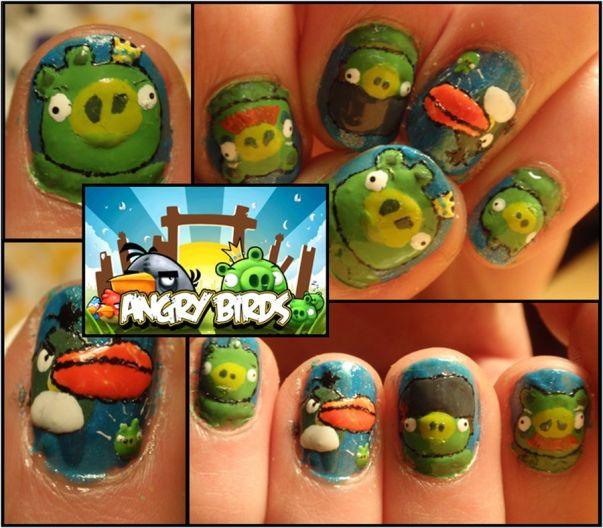 angry birds nails