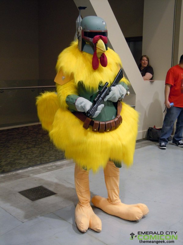 boba fett chicken cosplay