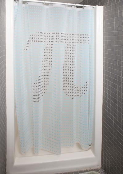 pi shower curtain pi day