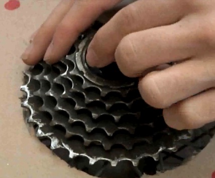 stop motion animation cyclotrope bicycle wheel