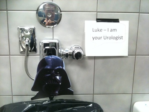 darth vader urinal