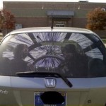 star wars rear window car sticker
