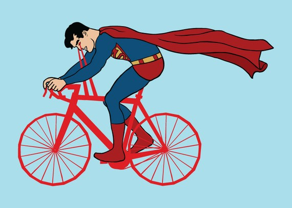 Superman on a Bike