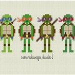 teenage mutant ninja turtles cross stitch