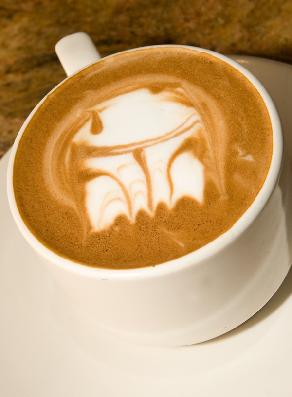 latte art darth vader