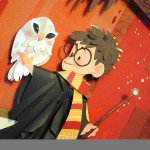 Harry Potter Paper Art Owl Close-up