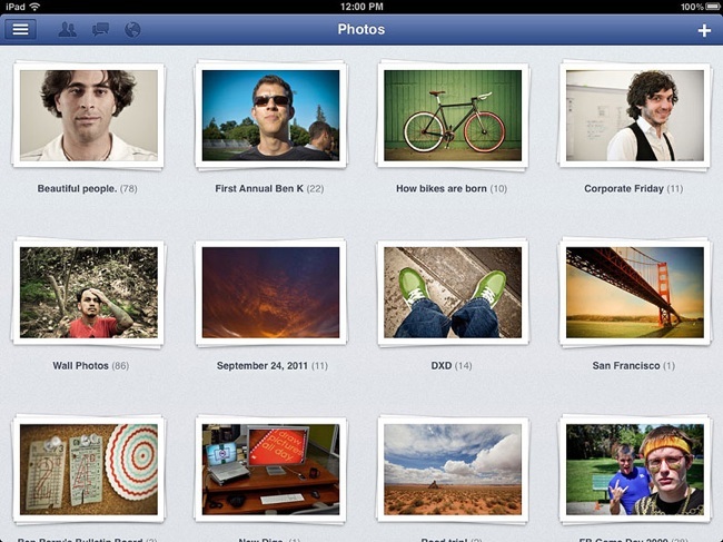 Facebook iPad app