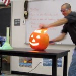 Mr. Bergmann Exploding Pumpkin Experiment