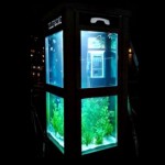Aquarium telephone booth