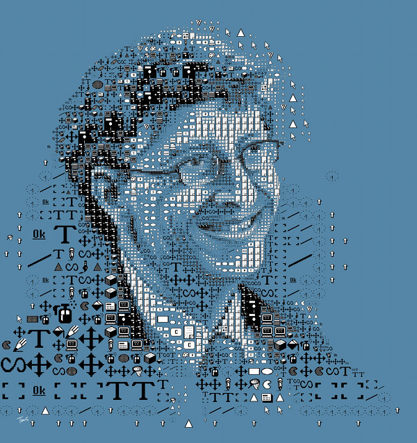 Bill Gates mosaic
