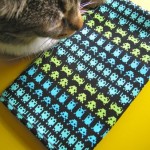 space invaders quilt piece