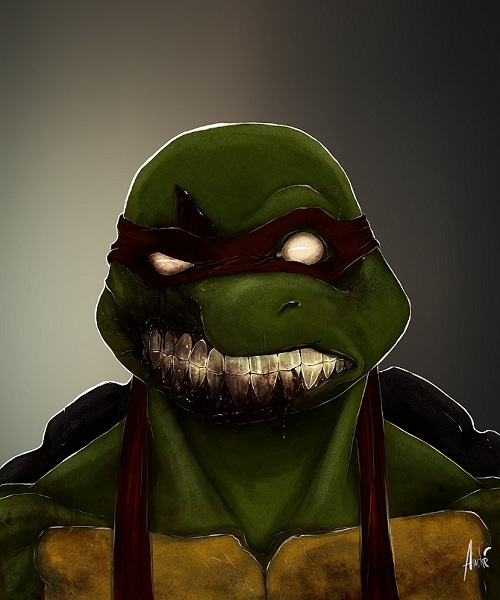 zombie raphael ninja turtle