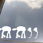 AT-AT Family Car Sticker