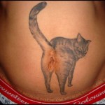 Cat Ass Tattoo