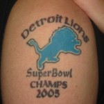 Lions Super Bowl Tattoo