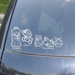 Mario Family Car Sticker