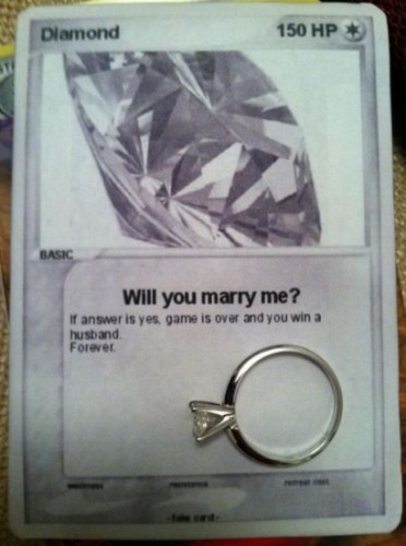 Pokemon Card Marriage Proposal Image