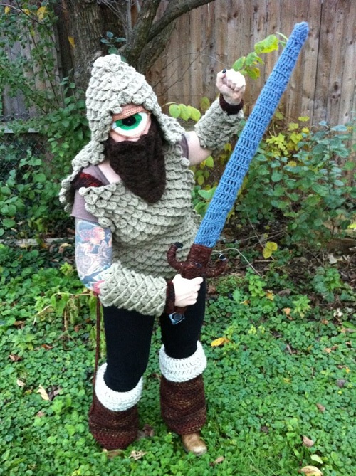 crocheted cyclops costume