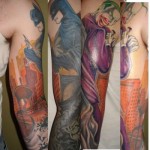 Batman & Joker Sleeve Tattoo