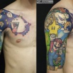Mario Sleeve Tattoo