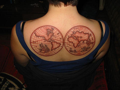 World-Map-Tattoo