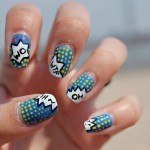 comics nail art