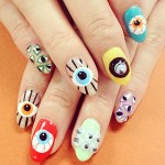 eyeball nail art
