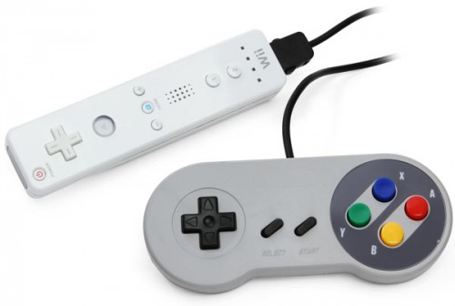 Super Famicom Wii Controller In Use Image 1