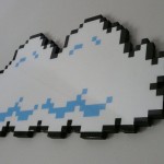Awesome 8-Bit Super Mario Bros Cloud Art