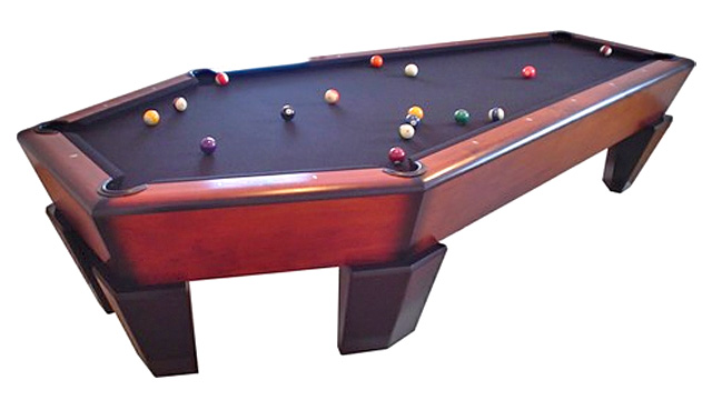 coffin pool table