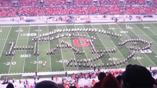 Ohio State Performs Tribute To Videogames Show During Halftime image