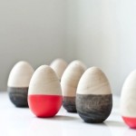 Dipped Wooden Easter Eggs