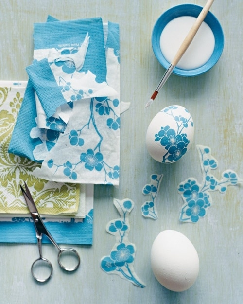 Paper Napkin Decoupage Easter Eggs