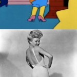 Bart as Betty Grable