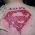 Bleeding Superman Tattoo