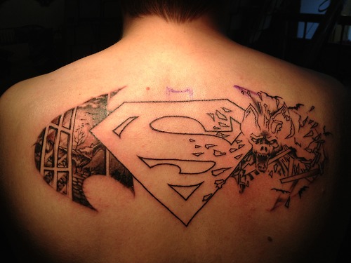 Superman Back Tattoo - Walyou